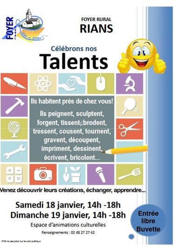 Célébrons nos talents 2025 Du 18 au 19 janv 2025