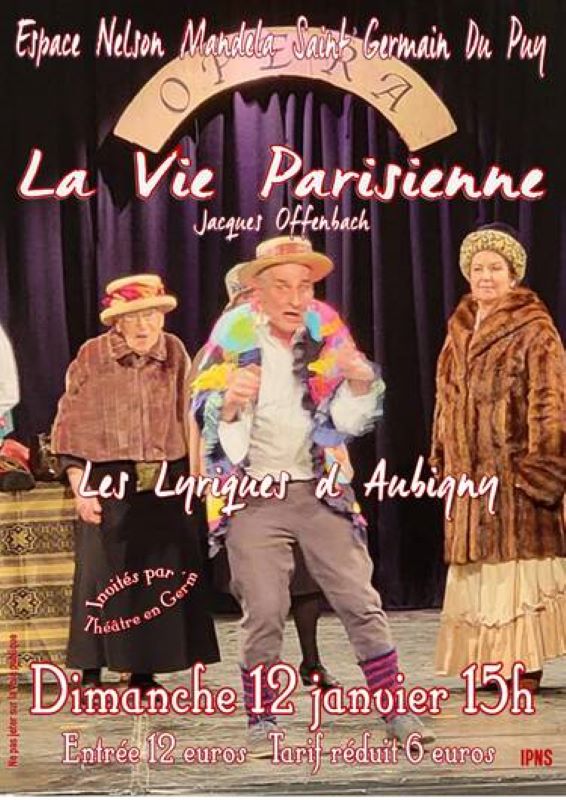 Opéra - La vie parisienne Le 12 janv 2025