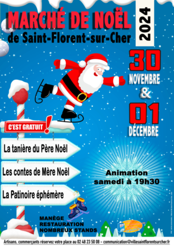 Marché de Noël de Saint-Florent-sur-Cher Du 30 nov au 1 déc 2024