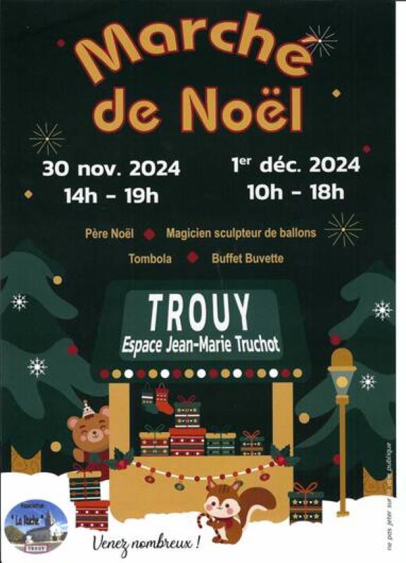 Marché de Noël de Trouy Du 30 nov au 1 déc 2024