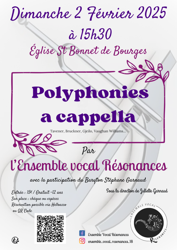 Polyphonies a cappella Le 2 fév 2025