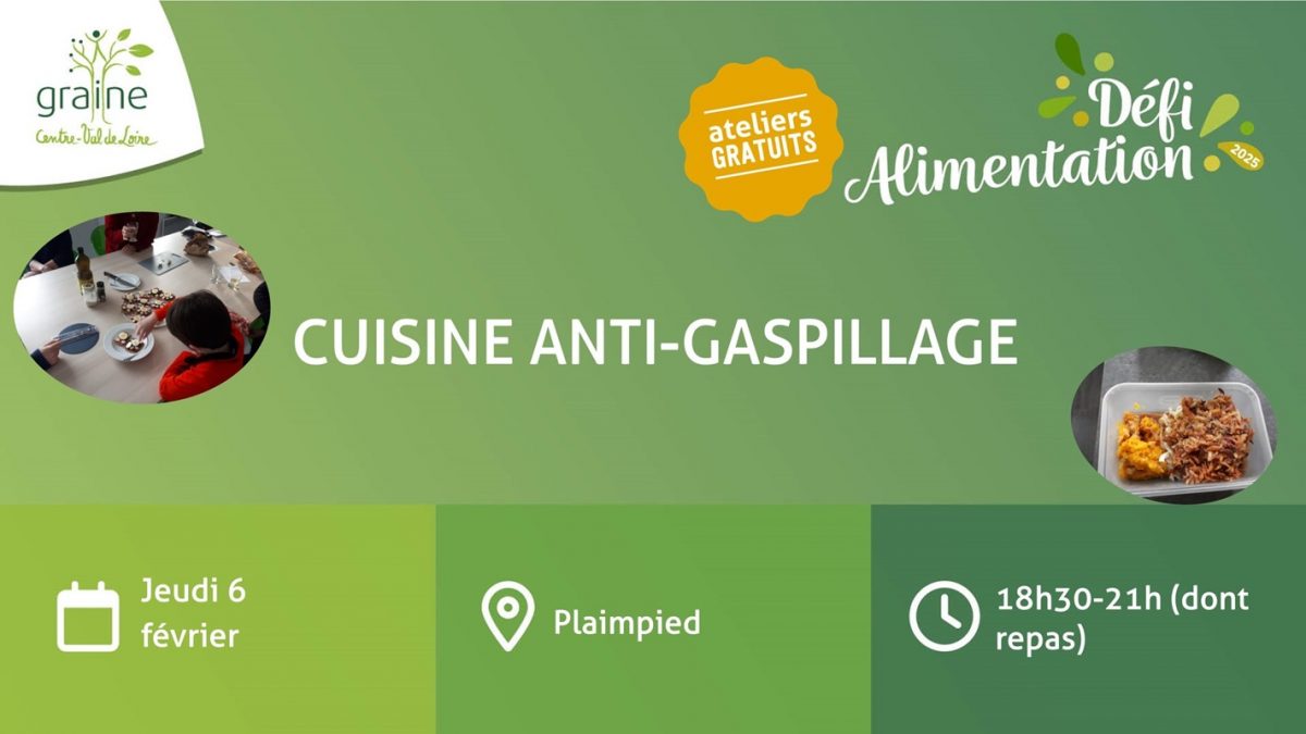 Atelier cuisine anti-gaspi Le 6 fév 2025