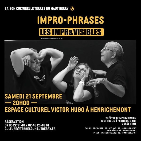 Impro-phrases- Lezs Impr&visibles Le 21 sept 2024